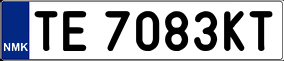 Trailer License Plate